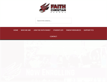 Tablet Screenshot of faith-christian.org